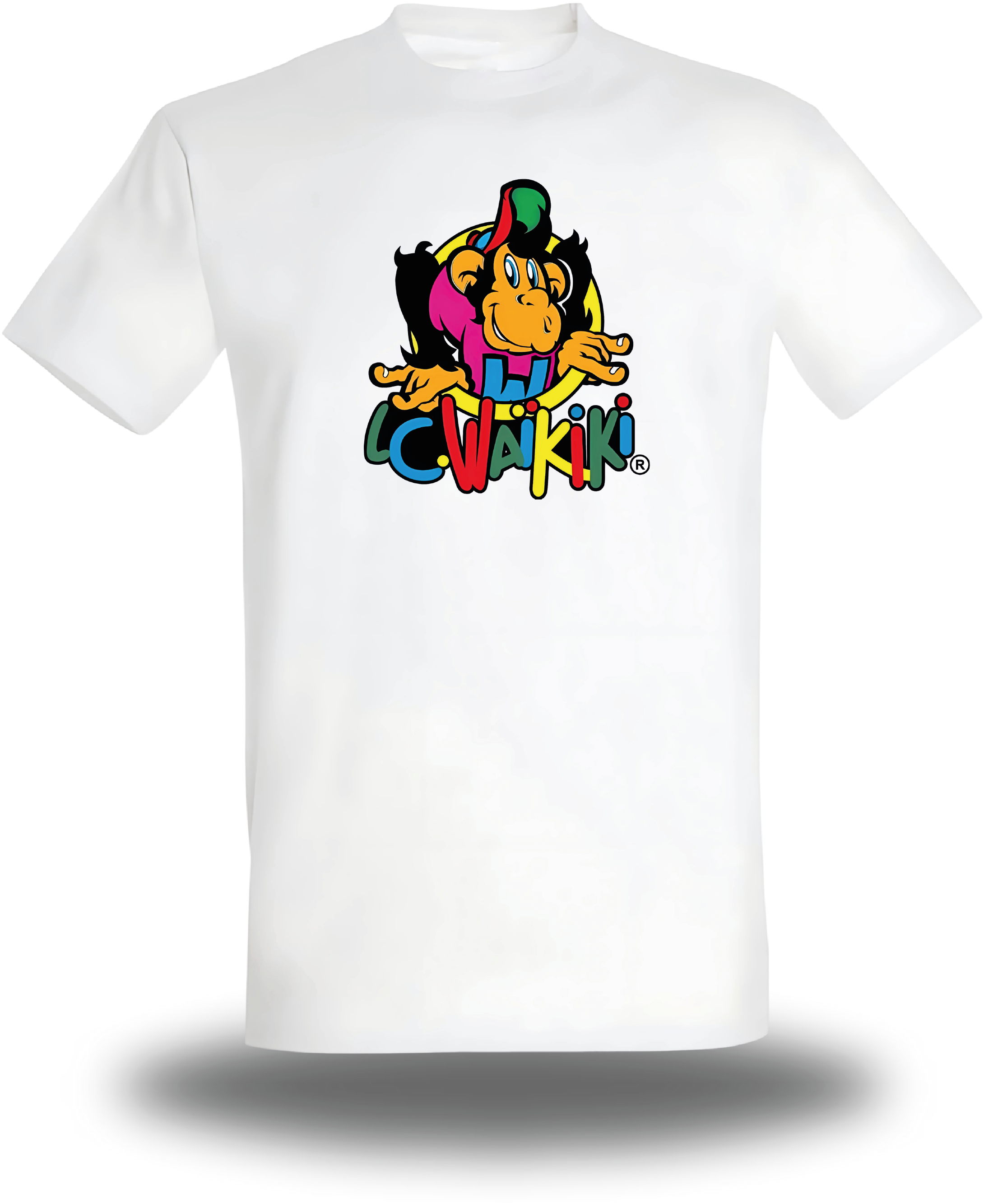 T-shirt blanc « Waikiki », design geek culture et illustration
